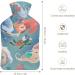 Mermaid Hot Water Bottle with Lid | Rubber Pain Relief Bag for Cramps Foot Warmer & Cold Therapy - International Shipping - Buy Online on GoSupps.com