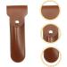 Beavorty Razor Storage Case - Travel-Friendly PU Cover for Shaving Razors Stylish Brown Design 16.5x4.2x1cm - Buy Online on GoSupps.com