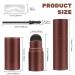 Eyebrow Powder Stamp Set - Reusable Dark Brown Eyebrow Stamp with Brushes & Stencils for Perfect Brow Formation | Home Salon Makeup Tools - Buy Online on GoSupps.com