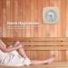 Natudeco Wooden Thermo Hygrometer | Indoor Thermometer for Bathroom & Sauna Accessories | Accurate Humidity & Temperature Measurement - Buy Online on GoSupps.com
