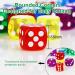 50 Piece 14MM Translucent Dice Set for Classroom and Board Games - Premium Quality with Pouch - Buy Online on GoSupps.com