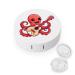Octopus Playing Guitar Contact Lens Travel Kit Portable Cute Contact Box with Mirror for Daily Outdoor