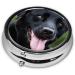 Rottweiler Wallpaper Round Pill Box | 3 Compartment Portable Travel Medicine Organizer - Buy Online on GoSupps.com
