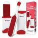 Pet Hair Remover -Lint Removers with Standard and Travel Size Lint Remover Brush - Remove Cat and Dog Hair, Lint from Carpet, Car Seat, Couch, Clothing, Bedding, Red