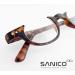 Sanico Fashionable Reading Glasses - 1.5 Diopter Unisex Semi-Frame Visual Aid | Stylish Turtle Design for Men & Women - Buy Online on GoSupps.com