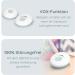 Alecto DBX110 Digital Babyphone - DECT Baby Monitor with 300m Range Compact Design LED Volume VOX Function & Low Radiation - White - Buy Online on GoSupps.com