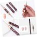 Housoutil Leopard Print Double-ended Nail Art Pen Nail Art Liner Portable Spray Bottle Keychain Nail Liner Brush Pen Nail Liner Pen Brush Liner Pen for Nails Thread a Needle The Brush Metal - Buy Online on GoSupps.com