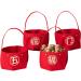 Spring Festival Candy Holder - Festive Kitchen Fruit Basket Non-Woven Fabric - Candy Dish Fruit Bowl for Holiday Bar Hixip Five Blessings - Buy Online on GoSupps.com