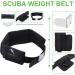 Waist Scub-a Weight Belt with 4 Neoprene Pocket for Free Diving - Adjustable and Durable Dive Belt in Black - Buy Online on GoSupps.com