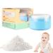 R cipient en poudre r cipient de poudre pour b b avec bouff e | Bo te saupoudrage cosm tique l ger R cipient de support avec bouff e id al pour le talc le bain et la poudre l che Bleu