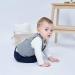 Famuka Baby Boy Formal Wedding Outfit Suit Gentleman Tuxedo 3 Piece 9 Months Grey - Buy Online on GoSupps.com