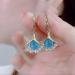 Earrings for Women Green Leaf Silver Stud Earrings Opal Leaf Buckle Earrings Premium Diamond Green Leaf Silver Stud Earrings Earrings for Women - Buy Online on GoSupps.com
