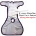 JoyDaog Reusable Dog Diapers for Female & Small Dogs - Size S 4 Pack in Solid Colors - Buy Online on GoSupps.com