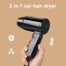 fanelod Hair Dryer 12v Folding Blow Dryer for Car Professional Hair Dryer Travel Blow Dryer Road Trip essentialL for Convertible Car Truck Travel camperr Rv Suv - Buy Online on GoSupps.com