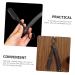 Stainless Steel Folding Razor Holder for Hairdressing & Shaving | Manual Beard & Eyebrow Cutter with Wooden Handle - Ideal for Men - Buy Online on GoSupps.com