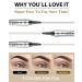 Naseny Waterproof Dark Brown Microblading Eyebrow Pencil - Long-Lasting Brow Pen with Micro-Fork Tip Applicator for Natural Makeup - 24H Proof Brow Tattoo Pen - Buy Online on GoSupps.com