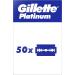 Buy 50 Gillette Platinum Premium Razor Blades - International Shipping Available | Best Quality Shaving Blades - Buy Online on GoSupps.com