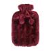 Hot Water Bottle Cover | 2L Hot Water Bag Cover | Hot Water Bottle Cloth | Soft Faux Plush Warm Water Bottle Cover with Soft Furry Ball for Hot Cold 6-8 Hours Hot Pink