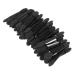 BIUDECO 50pcs Eye Shadow Applicator Professional Blending Dual Sided Eyeshadow Brush Kit Miss Disposable Set Size 2 Black
