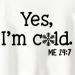 oelaio Yes Im Cold Sweatshirt Women 2023 Fall Winter I'm Yes Cold Me 24:7 Printed Funny Letters Sweatshirts Long Sleeve Black - Buy Online on GoSupps.com