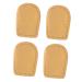 2 Pair Heightening Insole Lifts Shoe Pads Height Increase Insole Shoe Half Athletic Insoles for Men Height Increase Shoe Insert Elevator Heel Men and Women Latex Leather Yellow 10.00X7.30X0.50CM