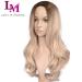 Lady Miranda Ombre Wig Brown to Ash Blonde High Density Heat Resistant Synthetic Hair Weave Full Wigs for Women(T/Ash Blonde) 0-T/Ash Blonde - Buy Online on GoSupps.com