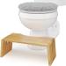 Squatty Potty Oslo Folding Bamboo Toilet Stool - 7 Collapsible Bathroom Stool for Kids and Adults, Brown - Buy Online on GoSupps.com