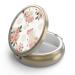 Pill can box with mirror retro 3 compartments Small Pill Dose Bronze Small Round Pill Dose or vitamins fish oil dietary supplements pills containers 1 piece y-4-retro pink floral