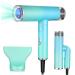 TOVINANNA Foldable Hair Dryer Foldable Blow Dryer Hair Dryer for Curly Hair Travel Diffuser Brushless Motor