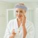 Microfiber Spa Headband and Wrist Washband Set - Grey | Adjustable Head Wraps for Women and Girls - Prevent Liquid Spills - Buy Online on GoSupps.com