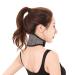 Xinchi neck bandage neck pain neck collar with Velcro fastener neck support self -warming neck rope ergonomics collar support breathable for women men black