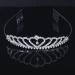 Rhinestone Princess Crown Headband - Wedding Bride Tiara Hair Clip - Buy Online on GoSupps.com