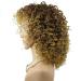 Uonlytech Women s Brown & Blond Mixed Short Curls Wig - African American Synthetic Hair Crimped Wave Cap - Buy Online on GoSupps.com