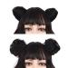 REECHO Space Bun Hair Pieces Mini Claw Clip in Messy & Cat Ears Fake Hair Bun Extensions - Pack of 2-3 Straight Black Brown - Buy Online on GoSupps.com