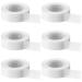 6 Rolls Flexible Skin Tape Breathable Nose Tape Self Adhesive Gauze Tape for Wound Injuries Swelling Sports  0.5 Inch x 10 Yards (White)