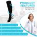 Shop Acwoo Compression Stockings for Men & Women - Medical Knee Socks for Thrombosis Flight & Running (S-M Gray) - Buy Online on GoSupps.com