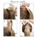 Buy Natural Black Ponytail Extensions - Corn Wave Clip-In Hair Extensions (20 / 50cm) - Affordable Realistic Velcro Connection - 90g - Buy Online on GoSupps.com