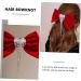 DOITOOL Bowknot Hair Clip Tassel Hair Clip Big Hair Clips Ribbon Bows Rhinestone Barrettes for Women Bowknot Headdress Silky Hair Clip Hair Clip for Girls Rhinestones Miss Red - Buy Online on GoSupps.com