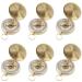 SHENQIDZ 6 Pack Camping Survival Compass Metal Pocket Compass Kids Compass for Hiking Camping Hunting Climbing, Military Navigation Tool (gold-6pack)