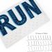 Gone For a Run Hooked On Medals (Large) - White | Inspirational Runner Medal Hanger - Buy Online on GoSupps.com
