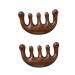 2 pieces of wood hair comb gua Sha comb multi-purpose scalp gua Sha comb wooden hair comb sandal wood massage comb for men and women head care relaxation acupuncture massage