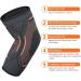 ACWOO Elbow Support Brace for Tennis & Golfers Elbow | Compression Sleeve for Arthritis & Joint Pain Relief - Breathable, Anti-Slip Design (L, Orange) - Buy Online on GoSupps.com