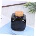 Gogogmee Medicine Cup Liquid Powder Container Clear Ceramic Storage Bottle Dappen Empty Mini Jars with Lids Cerace Manicure Bottle Wooden Cap Cork Art Small Bamboo Porcelain Cup Travel Nail 7.50X5.50X5.50CM Black - Buy Online on GoSupps.com