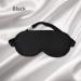 100% Pure Mulberry Silk Sleep Mask for Women/Men/Girls | Blackout Blindfold for Night Travel, Nap, Meditation | Anti-Allergy, 19 Momme, Elastic Strap | Black - Buy Online on GoSupps.com