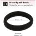 H&S 50 Hair Bands Hair Bobbles Elastic Ties Hairbands Ponytail Holders for Women Girls Kids Men Thick Hair Black - Buy Online on GoSupps.com