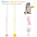 Fanshiontide 2 Packs Door Hanging Cat Toy Hanging Door Cat Plush Toy Teaser Toys Retractable Cat Toy Interactive Cay Toy with Bells for Indoor Cat Kitten Hunting Exercising(Pink+Yellow) - Buy Online on GoSupps.com