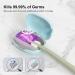 Portable UV Sanitizer Toothbrush Case 2PCS - Rechargeable Sterilizing Cover for Home and Travel - Fits All Electric and Manual Toothbrushes (White) - Buy Online on GoSupps.com