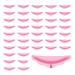 Small Lash Lift Rods - 50 Pieces XS Silicone Pads Eyelash Shields for Perm Curls Kits- DIY Eyelash Lifting Tools For Balm Lifter Roller Sticky Curler - Only Small Size(Pink)