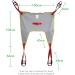 Patient Lift Sling with Four Point Support Four Point Support Shower Sling Toileting Lift Sling for Elderly Transfer Sling Bariatric Disabled Home Use or Medical Use L - Buy Online on GoSupps.com