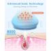 Jack&Rose Sonic Silicone Face Scrubber - Waterproof Electric Facial Cleansing Brush for Sensitive Skin - Inductive Charging Face Exfoliator (Sky Blue) - Buy Online on GoSupps.com